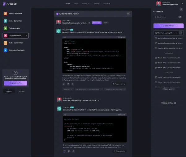 Chat example Image